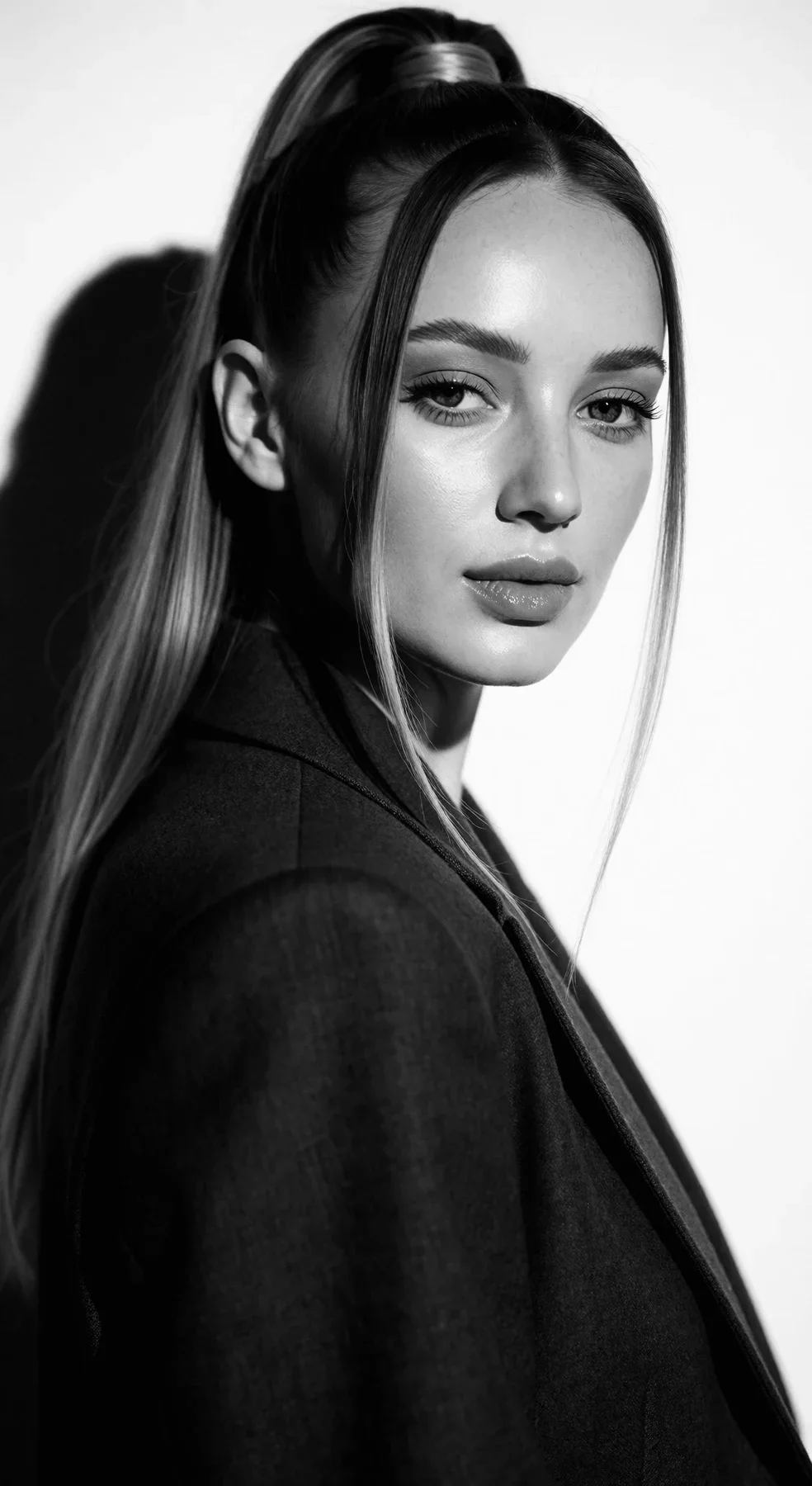 Monochrome — canvas portrait by KOOBOOX