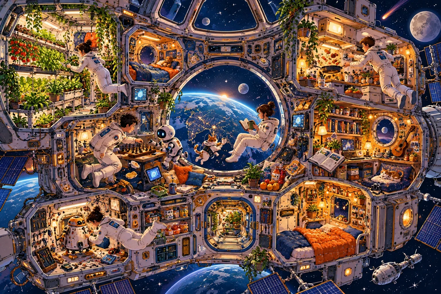 Home Among the Stars — wooden jigsaw puzzle by KOOBOOX