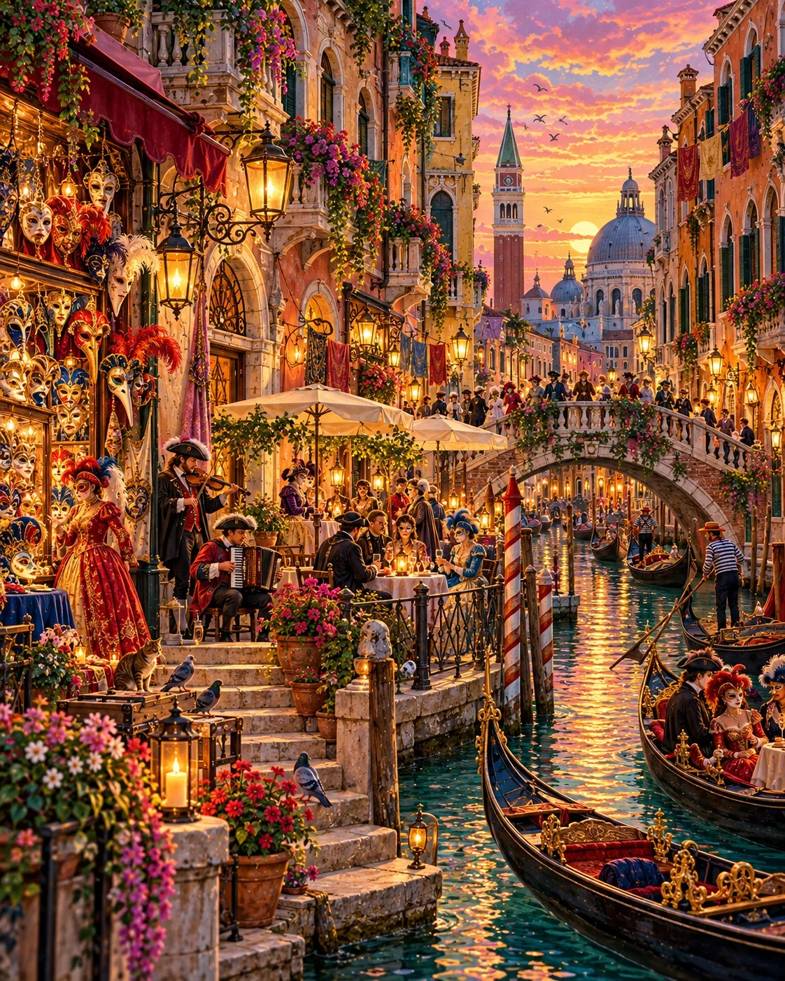 Venice Carnival — wooden jigsaw puzzle by KOOBOOX