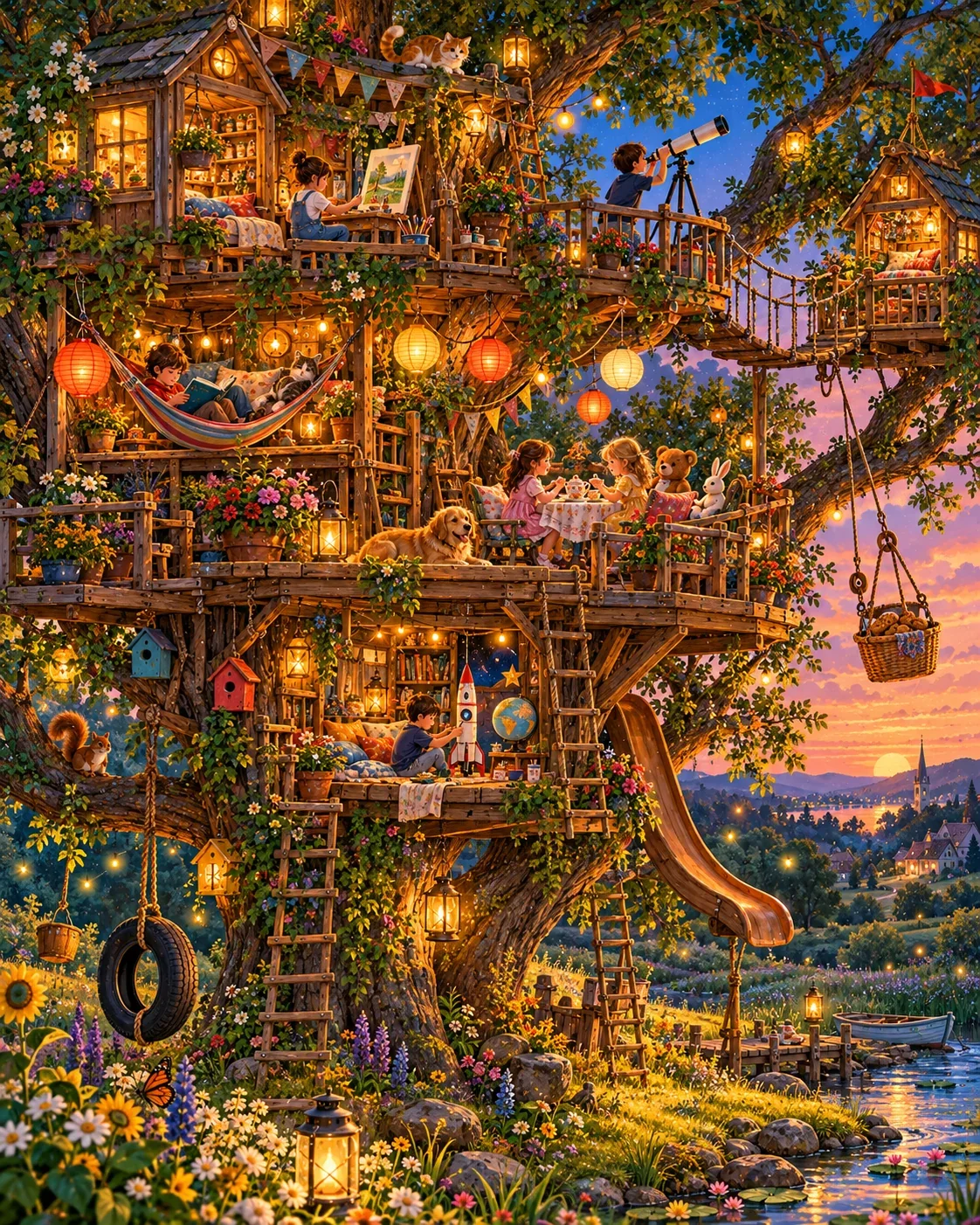 The Treehouse — wooden jigsaw puzzle by KOOBOOX