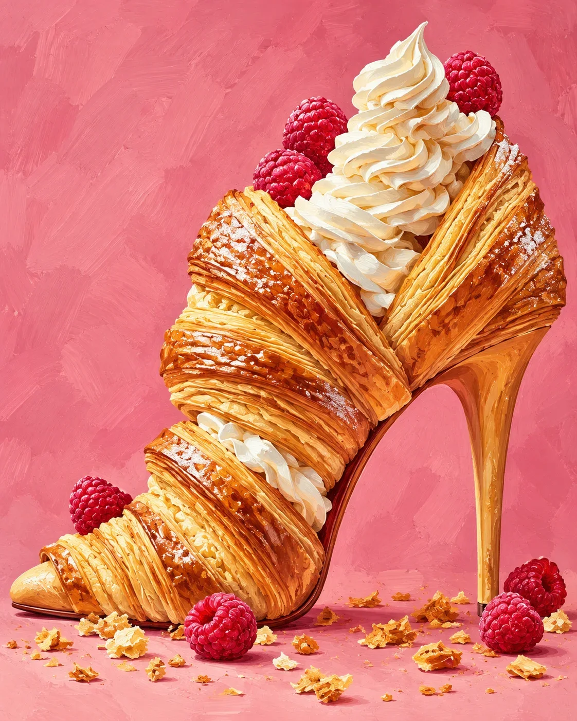 Croissant Stiletto — wooden jigsaw puzzle by KOOBOOX