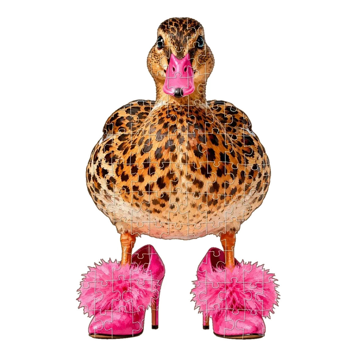 Duck in Heels — wooden jigsaw puzzle by KOOBOOX