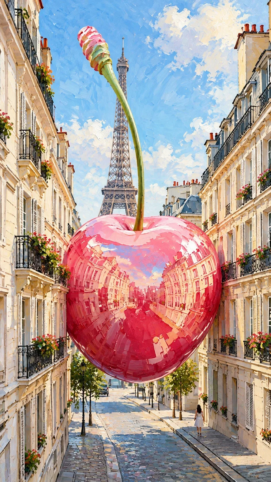 Cherry on Paris — wooden jigsaw puzzle by KOOBOOX
