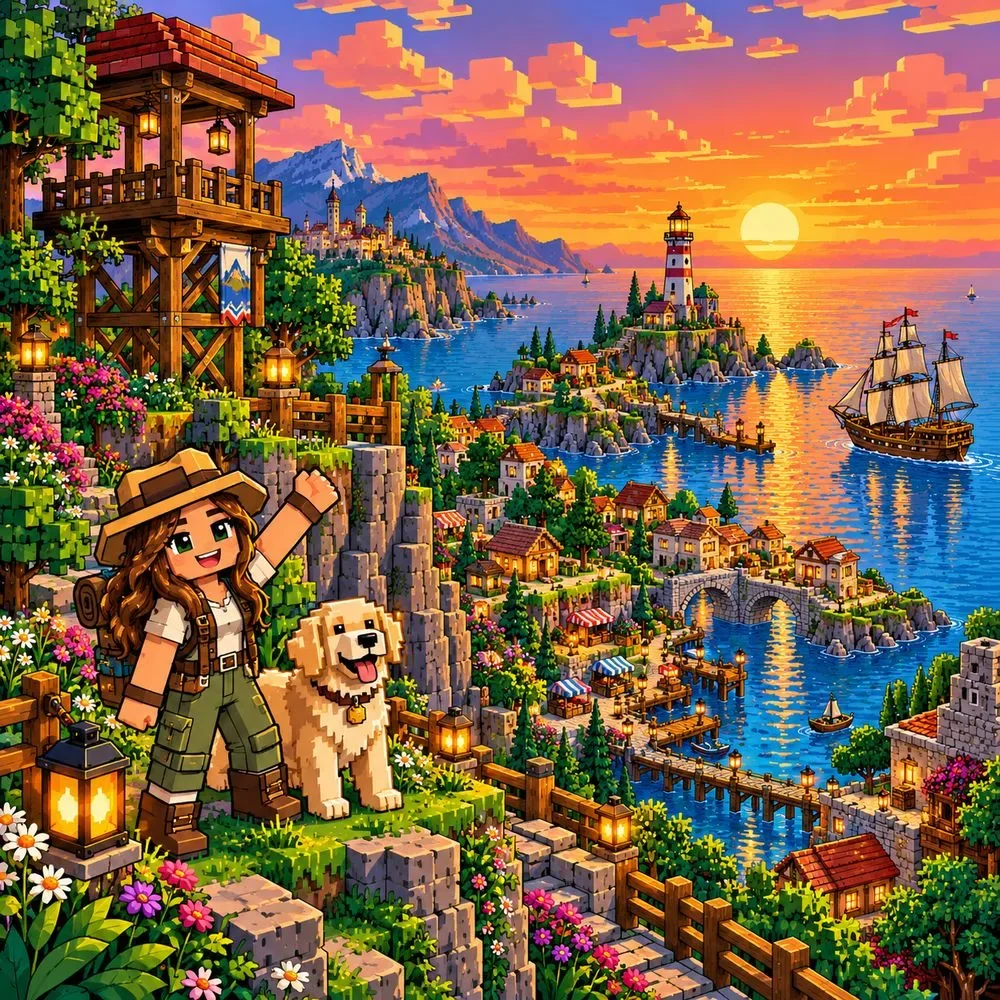 Adventurer's Overlook — wooden jigsaw puzzle by KOOBOOX