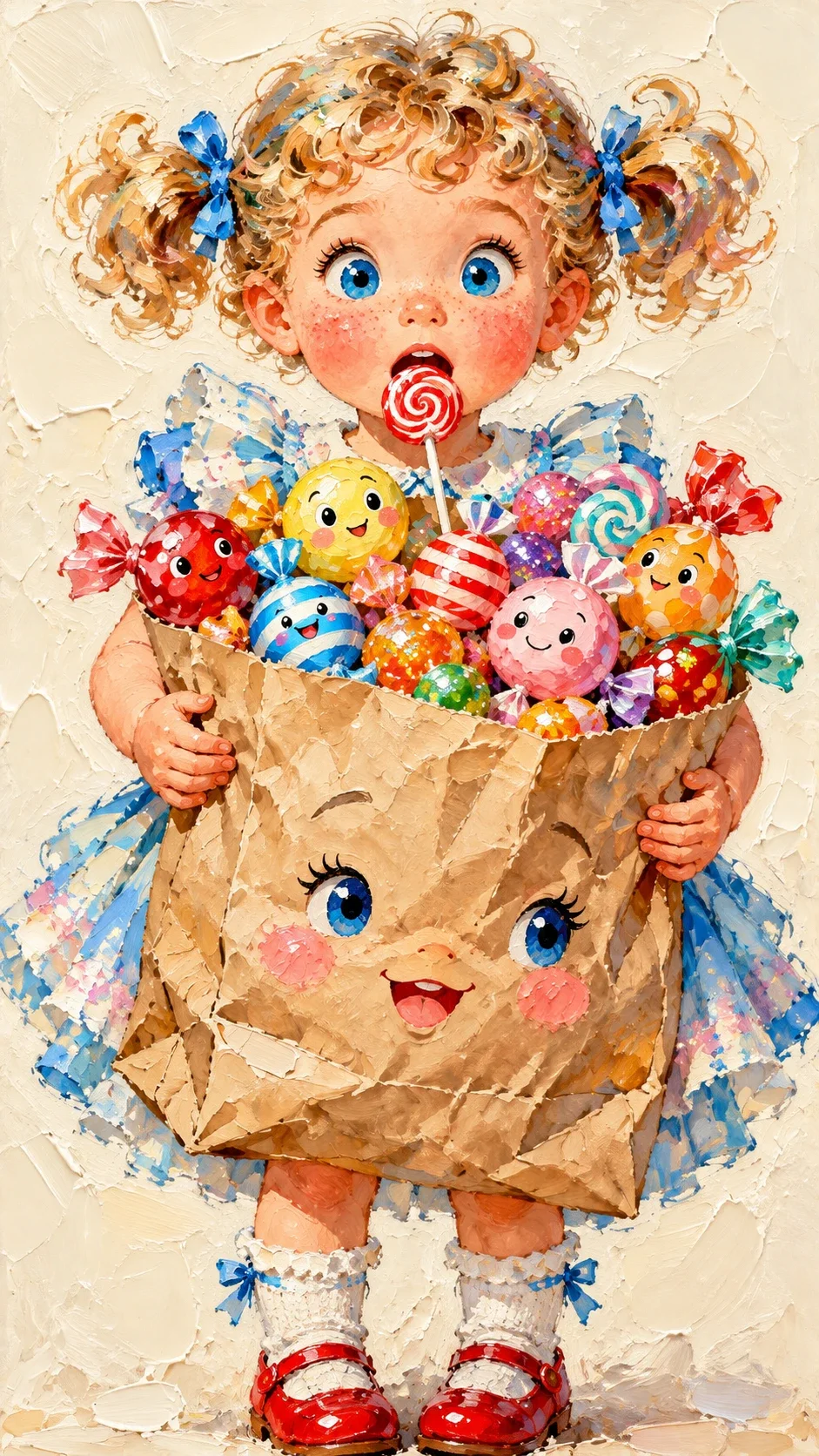 The Candy Bag — wooden jigsaw puzzle by KOOBOOX