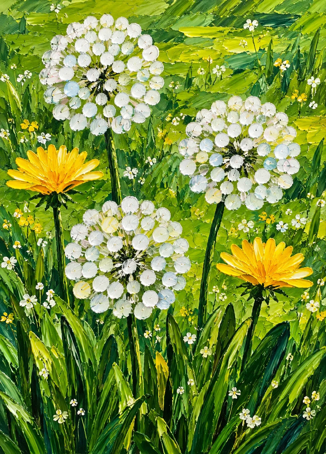 Dandelion Meadow — wooden jigsaw puzzle by KOOBOOX