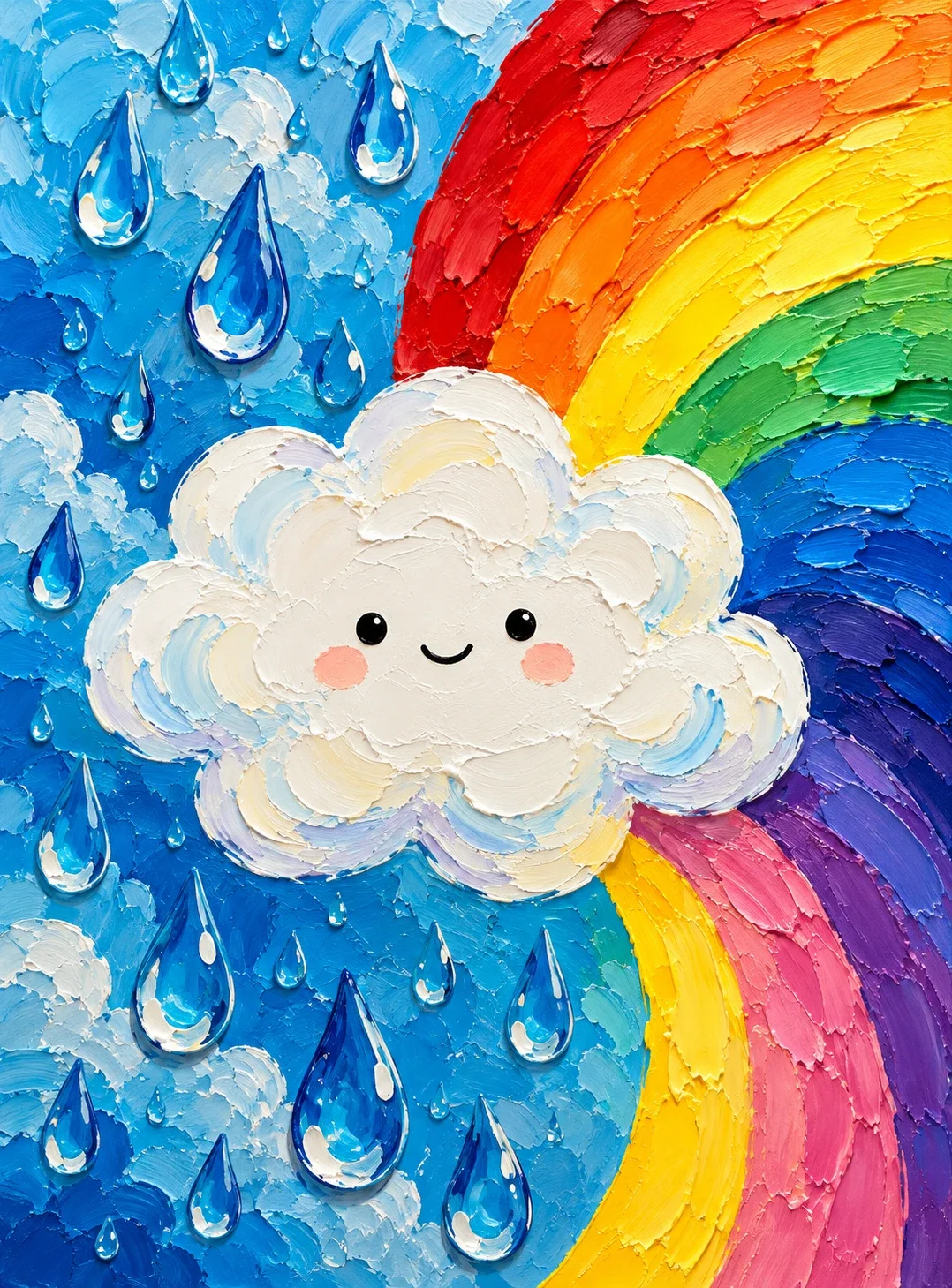 Rainbow Cloud — wooden jigsaw puzzle by KOOBOOX