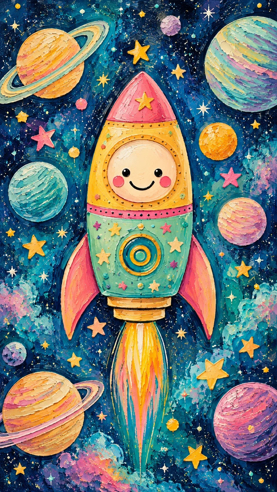 Happy Rocket — wooden jigsaw puzzle by KOOBOOX