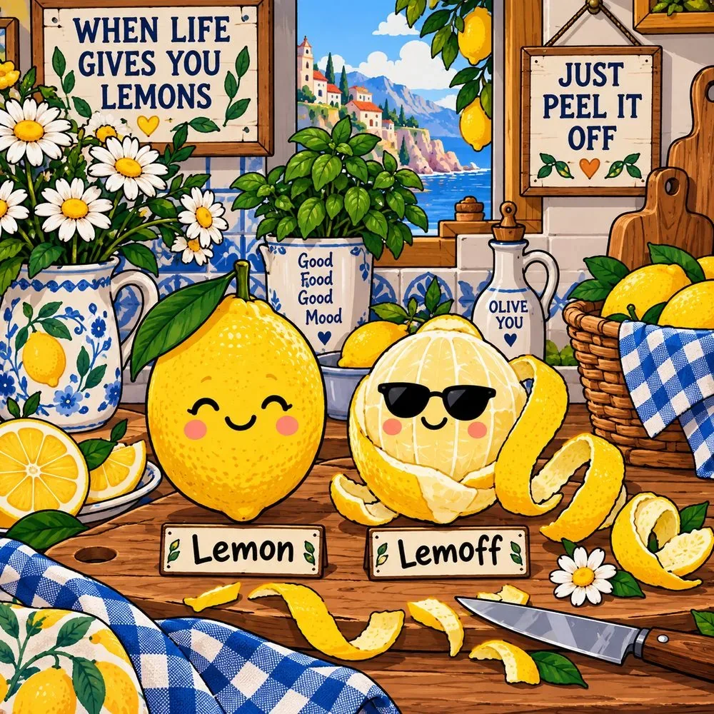 Lemon vs. Lemoff — wooden jigsaw puzzle by KOOBOOX