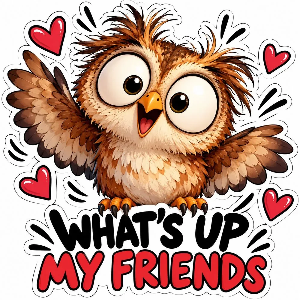 What's Up My Friends — wooden jigsaw puzzle by KOOBOOX