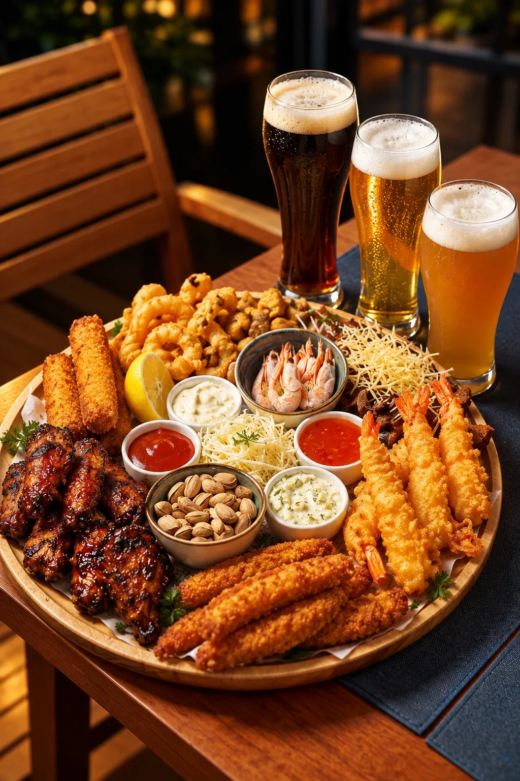 Beer Garden Platter · Germany — wooden jigsaw puzzle by KOOBOOX