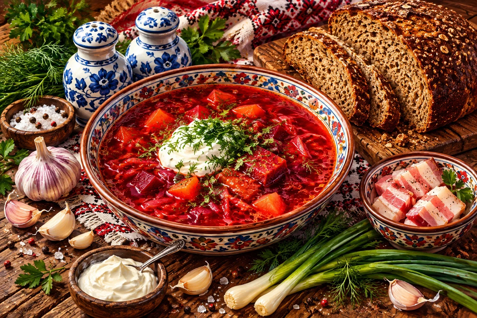 Borshch · Ukraine — wooden jigsaw puzzle by KOOBOOX