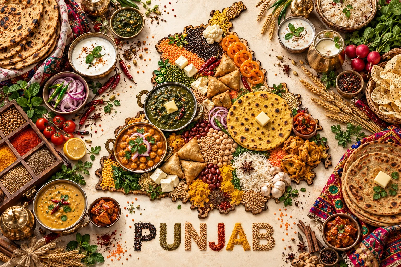 Flavors of Punjab · India — wooden jigsaw puzzle by KOOBOOX