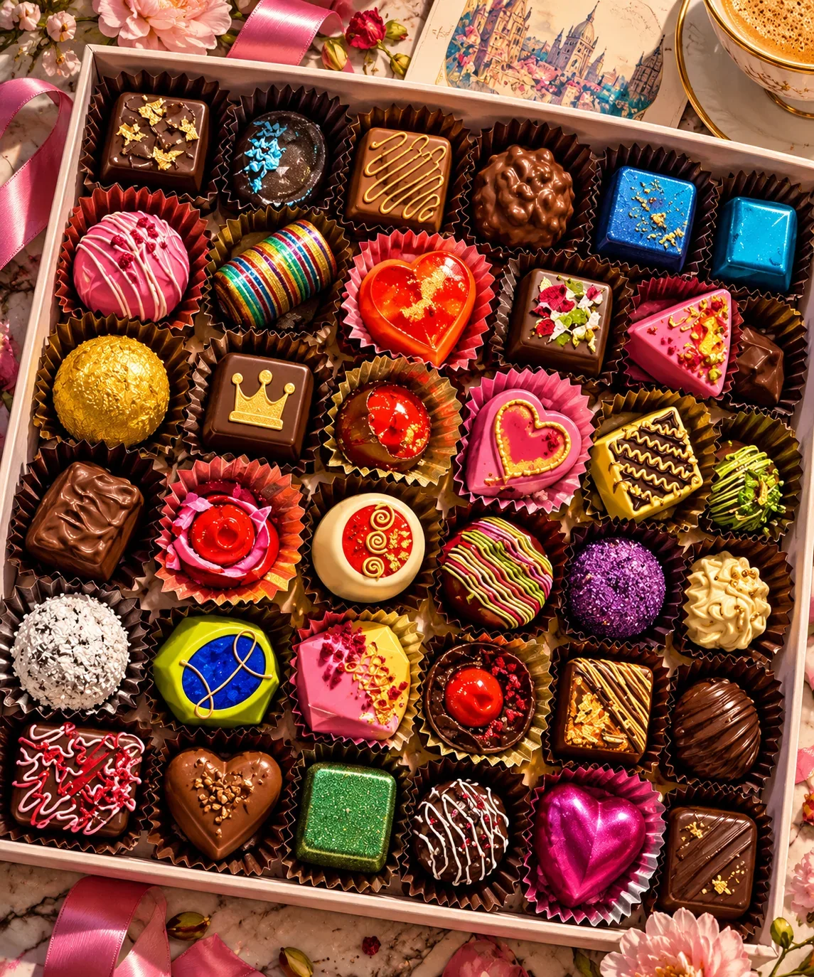 The Chocolate Box — wooden jigsaw puzzle by KOOBOOX