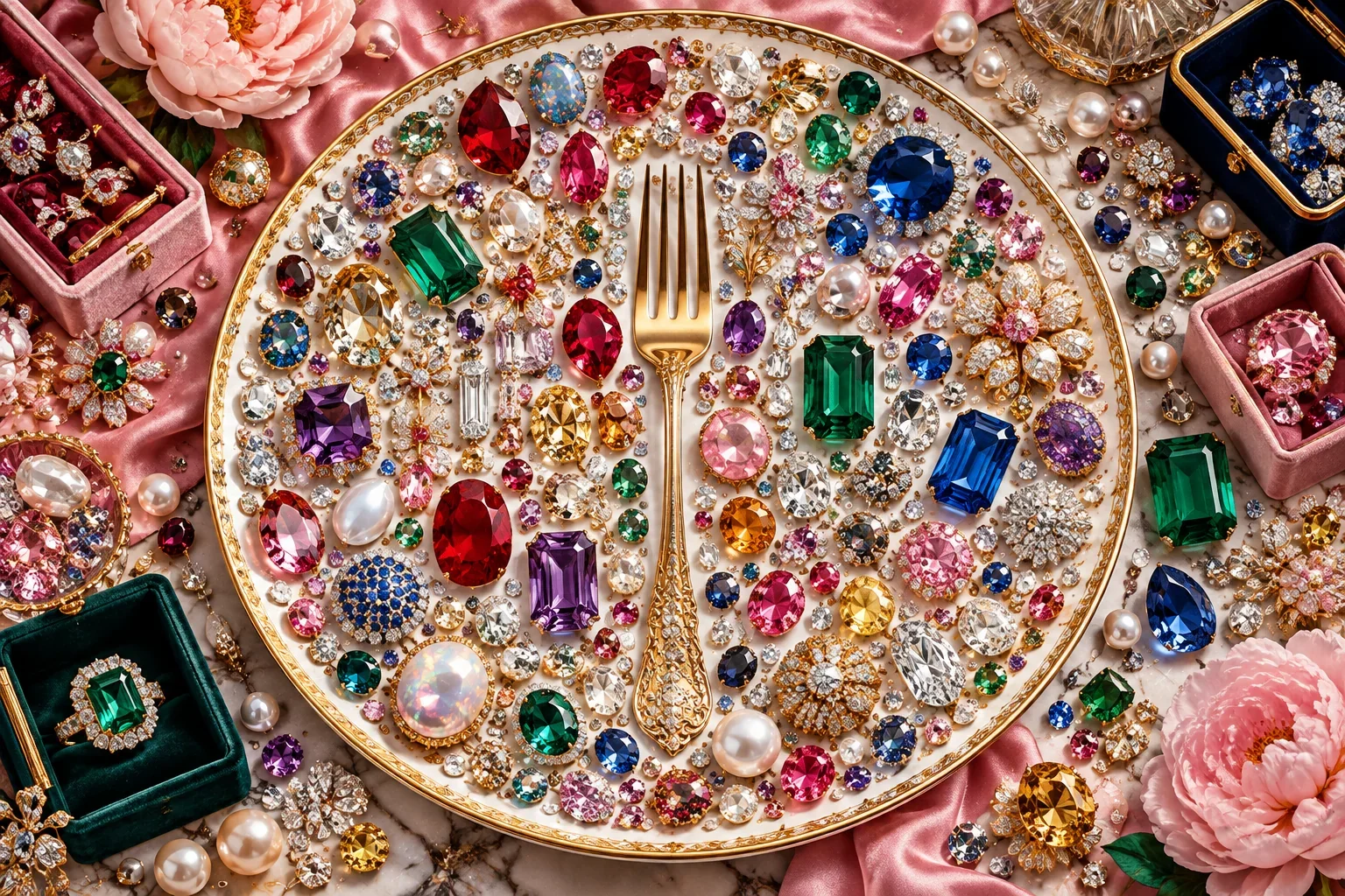 Jewel Dinner — wooden jigsaw puzzle by KOOBOOX