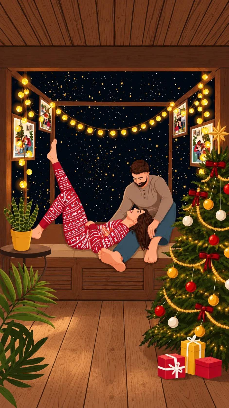 Under the Fairy Lights — wooden jigsaw puzzle by KOOBOOX