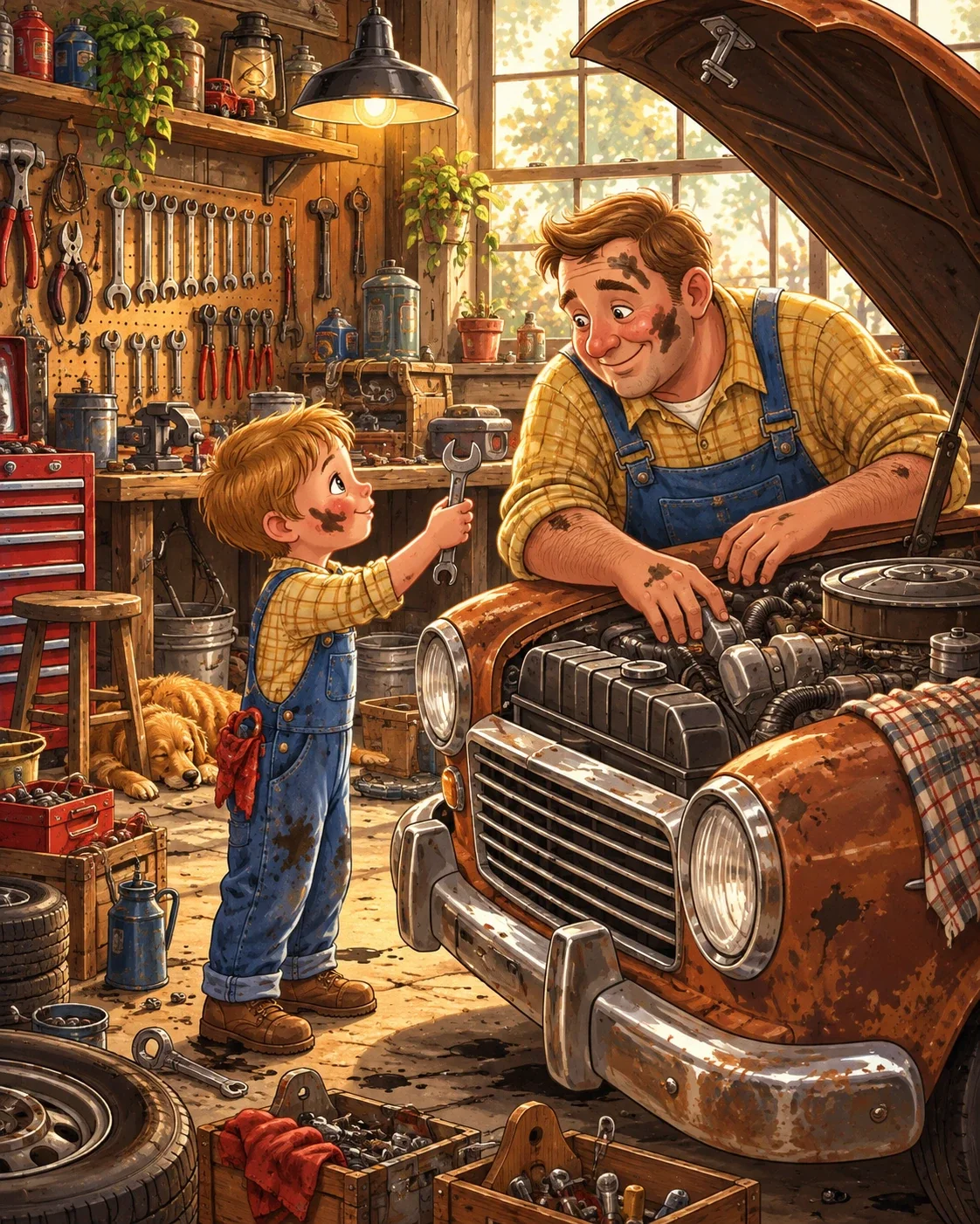 Little Mechanic — wooden jigsaw puzzle by KOOBOOX