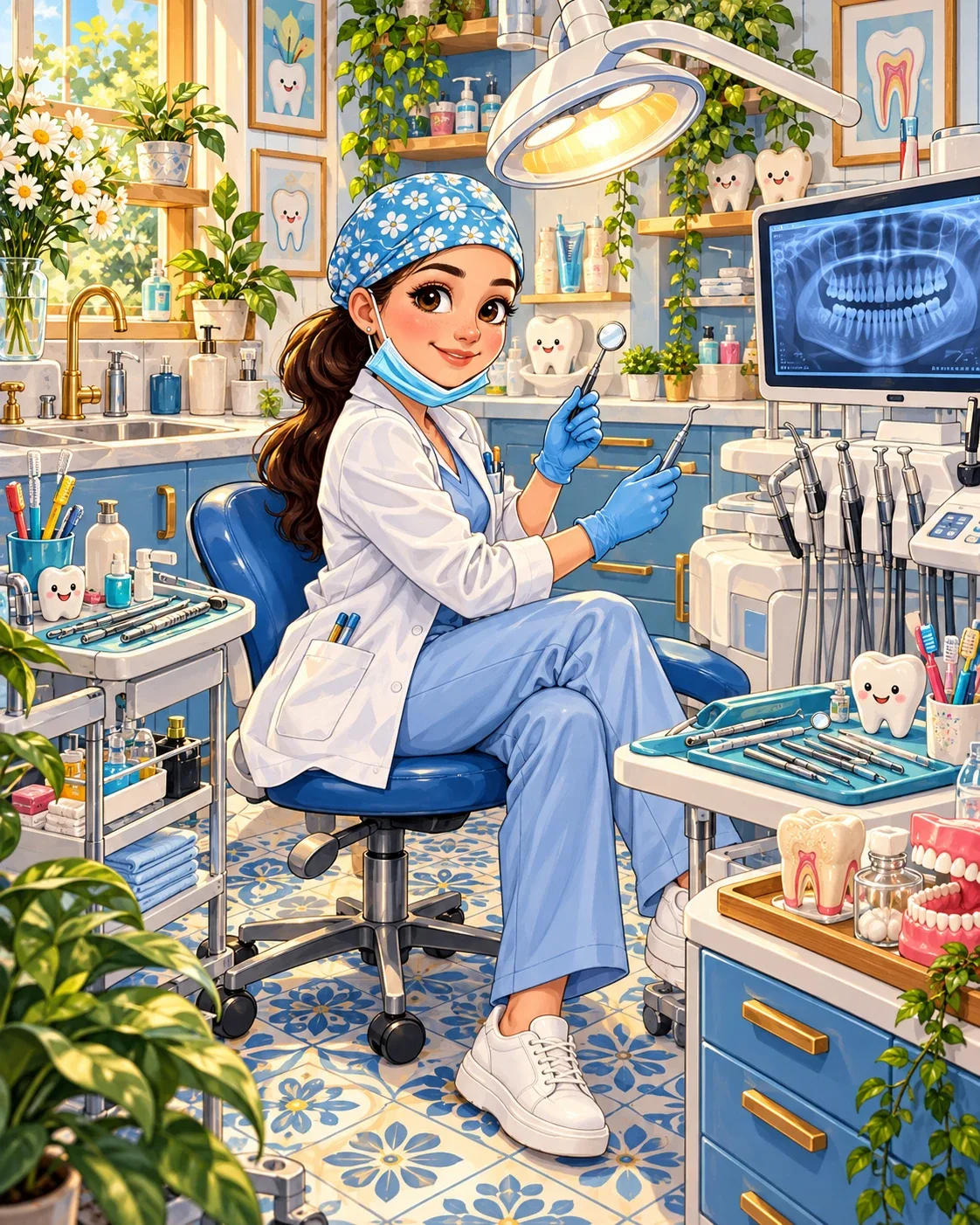 The Happy Dentist — wooden jigsaw puzzle by KOOBOOX