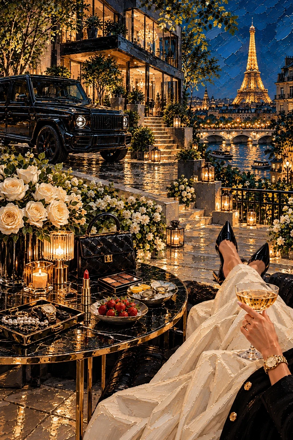 Evening in Paris — wooden jigsaw puzzle by KOOBOOX