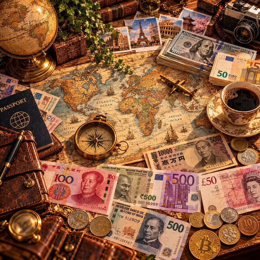 Traveler's Desk — wooden jigsaw puzzle by KOOBOOX