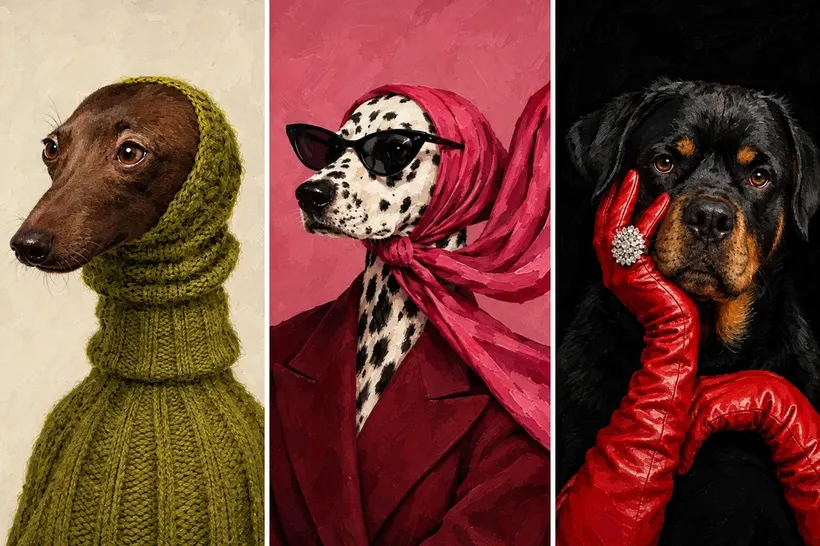 Dogs in Vogue jigsaw puzzle
