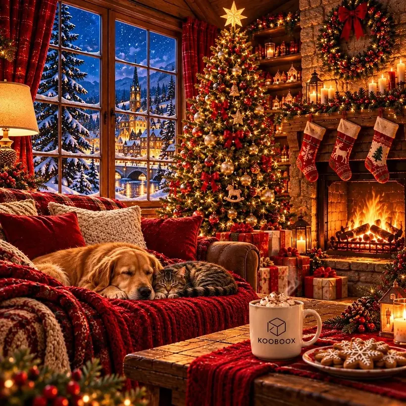 Cozy Christmas Eve jigsaw puzzle