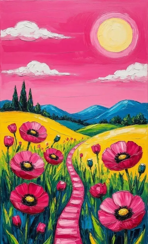 Poppy Path jigsaw puzzle