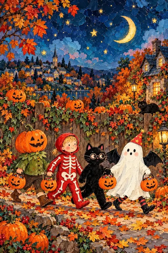 Trick-or-Treat Parade jigsaw puzzle