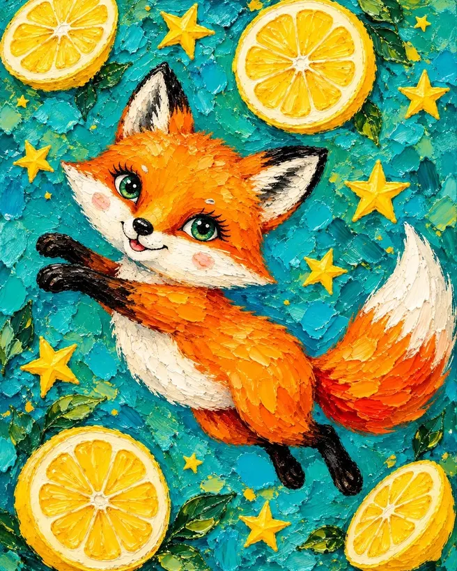 Lemon Fox jigsaw puzzle
