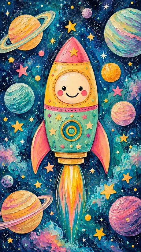 Happy Rocket jigsaw puzzle