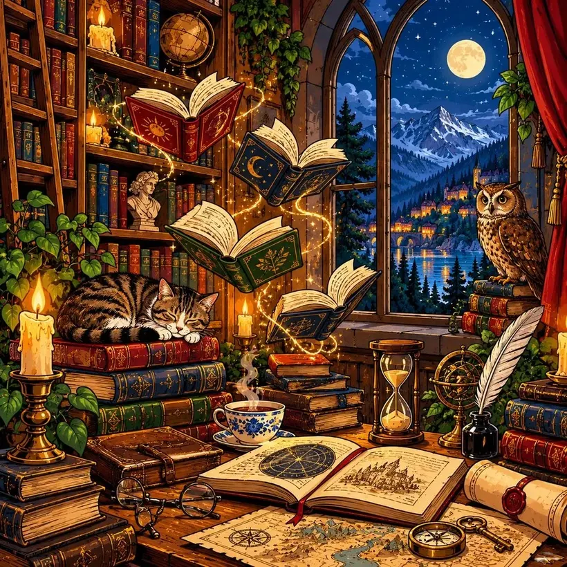 The Midnight Study jigsaw puzzle