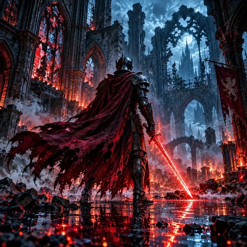 Knight of the Fallen Cathedral jigsaw puzzle