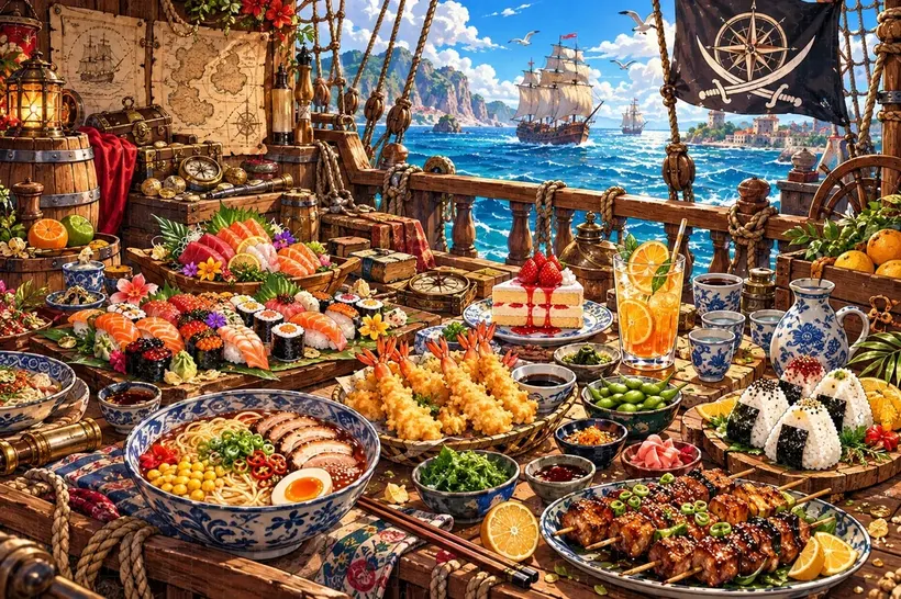 Pirate Sushi Feast · Japan jigsaw puzzle