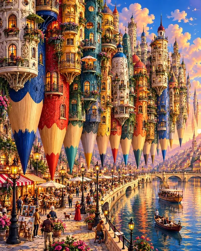 Pencil Town jigsaw puzzle