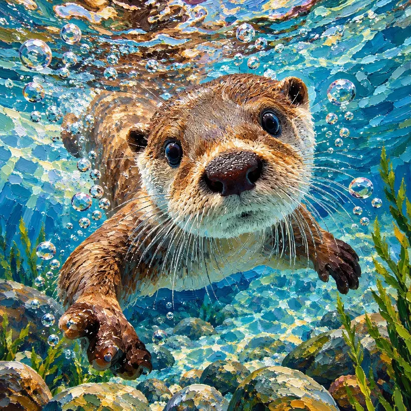 Curious Otter jigsaw puzzle