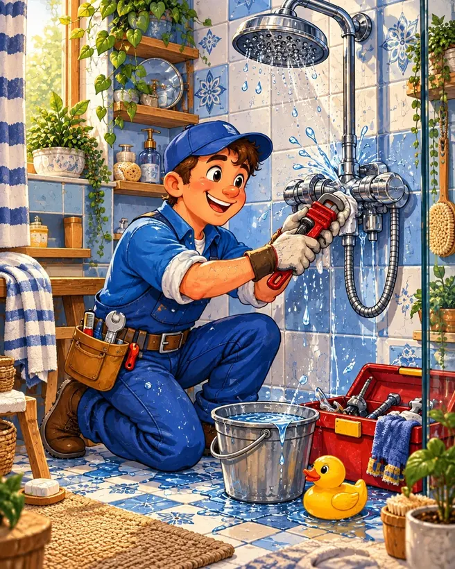 Leaky Shower Rescue jigsaw puzzle