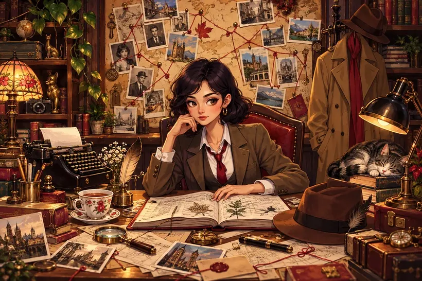 The Lady Detective jigsaw puzzle