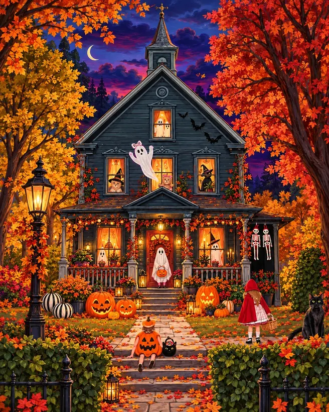 Trick-or-Treat House jigsaw puzzle