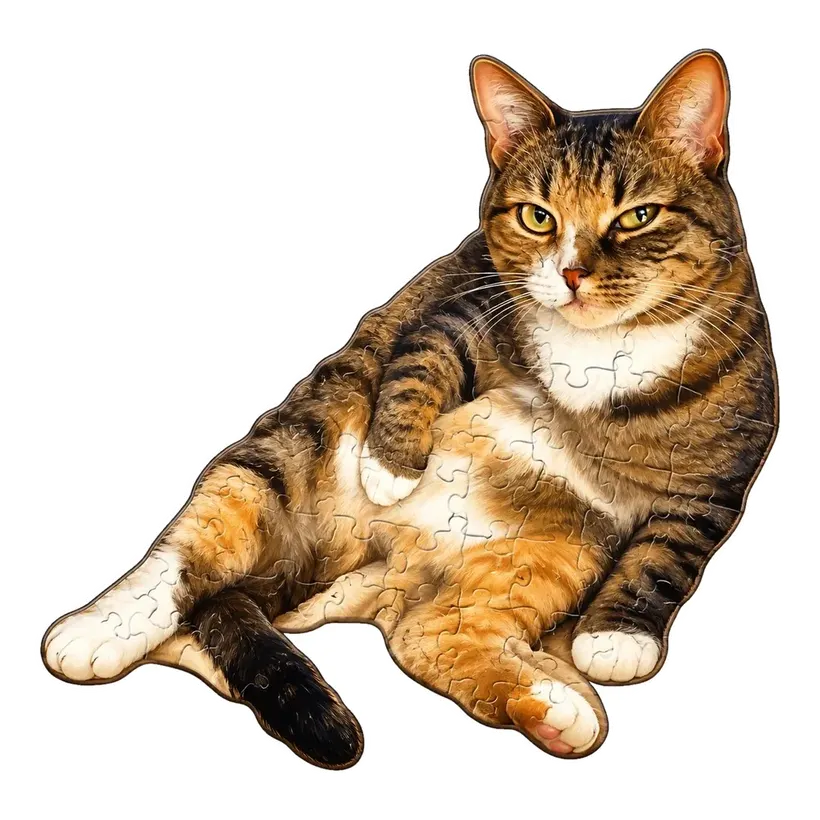Lounging Tabby jigsaw puzzle
