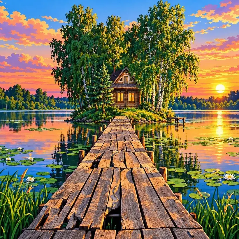 Birch Island jigsaw puzzle