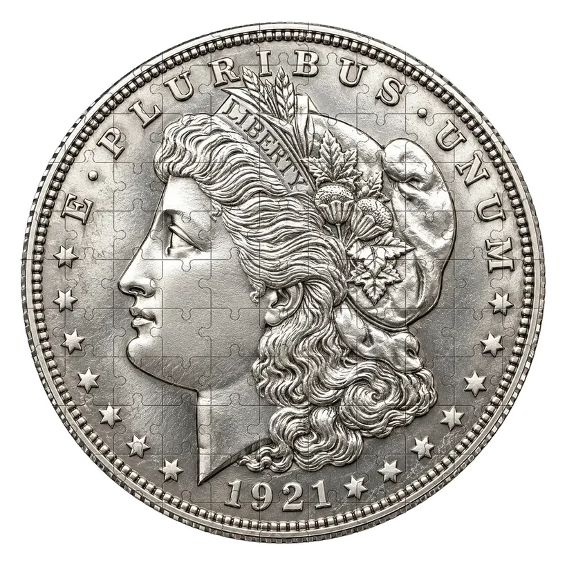 Morgan Silver Dollar jigsaw puzzle