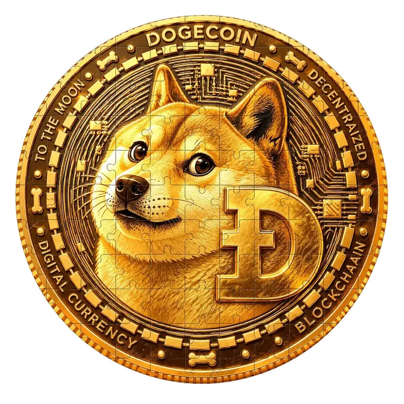 Dogecoin jigsaw puzzle