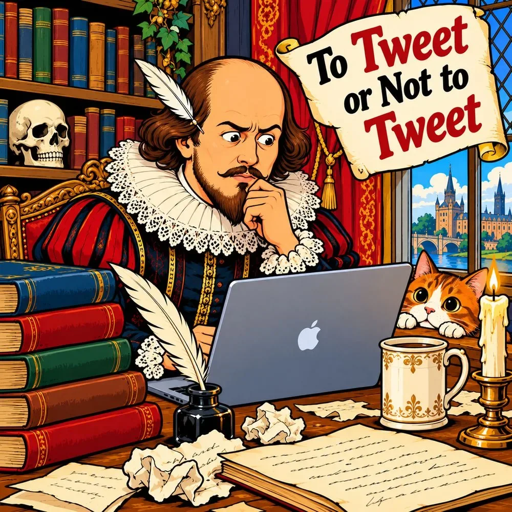 To Tweet or Not to Tweet — wooden jigsaw puzzle by KOOBOOX