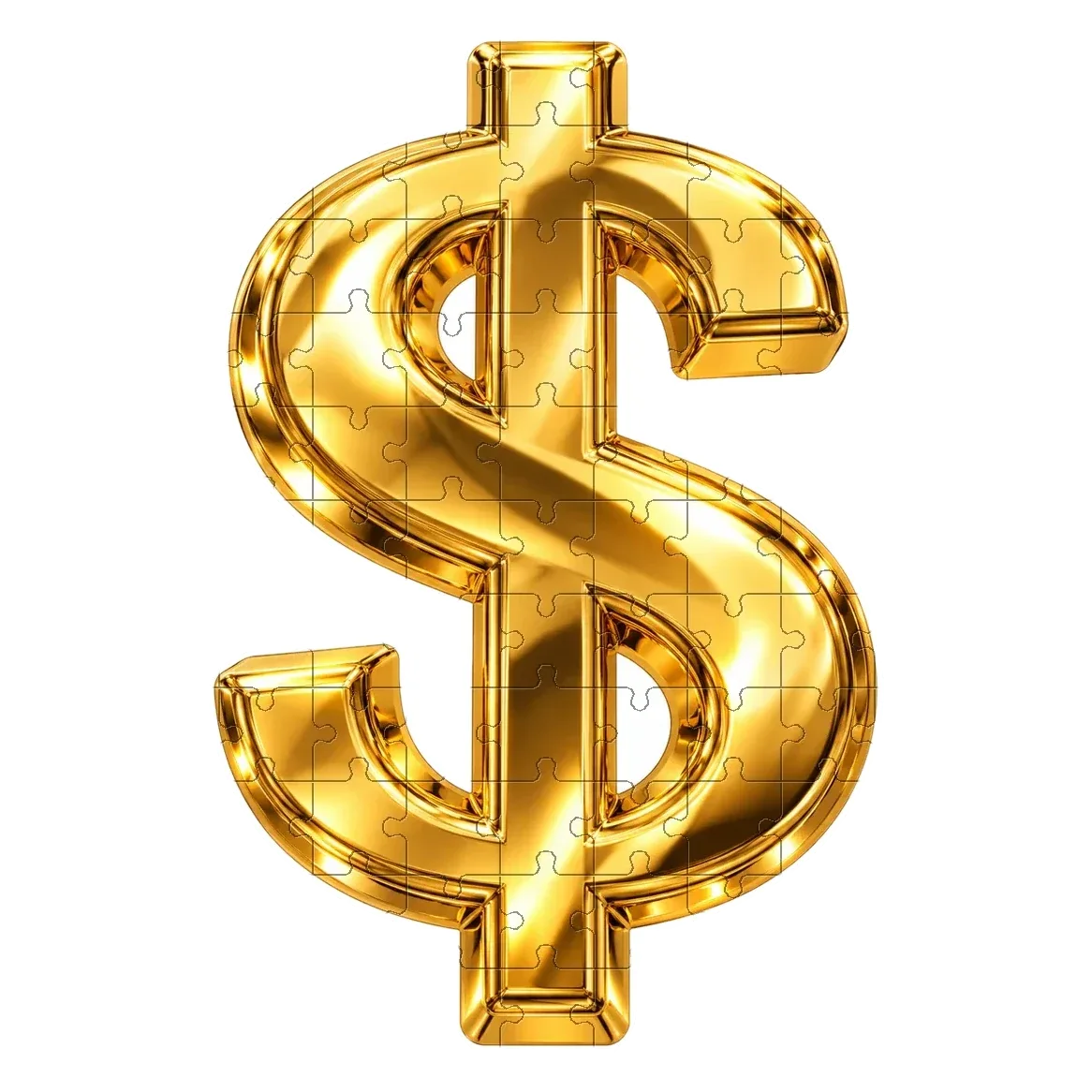 Golden Dollar — wooden jigsaw puzzle by KOOBOOX