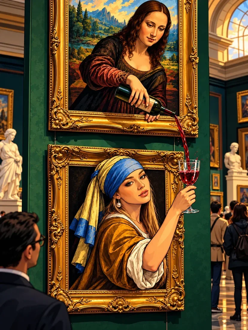 Masterpiece Happy Hour — wooden jigsaw puzzle by KOOBOOX