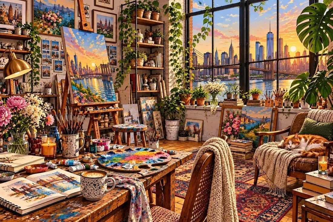 Artist Loft — wooden jigsaw puzzle by KOOBOOX