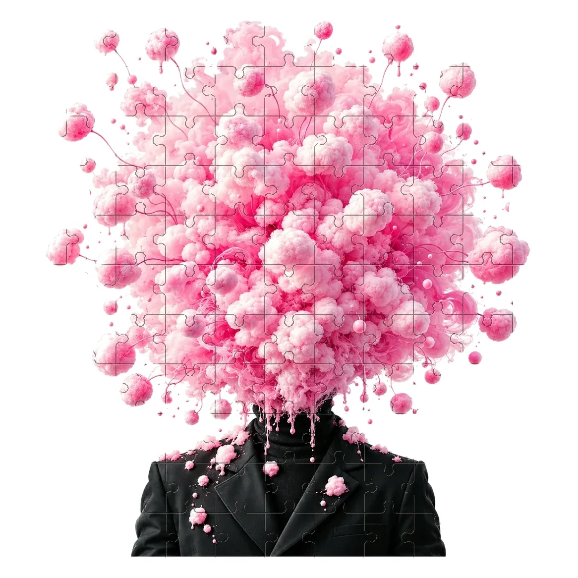 Cotton Candy Mind — wooden jigsaw puzzle by KOOBOOX